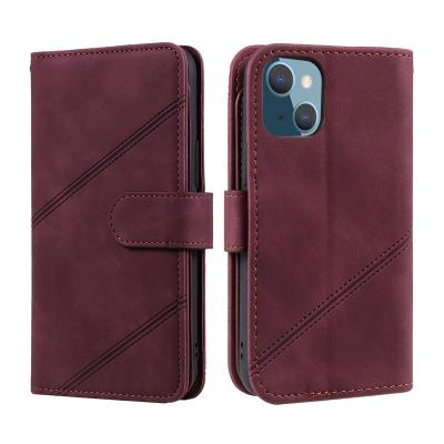 China Shockproof Flip Wallet Phone Case for iphone 14 13 12 pro with Card slot Magnetic Clasp Flip cover PU Leather Back TPU Bumper Mobile Cover for sale