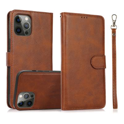 China Shockproof detachable pu leather wallet case for iphone 14 pro max separate magnetic kickstand case for iphone 13 xr 11 12 mini 678 plus for sale