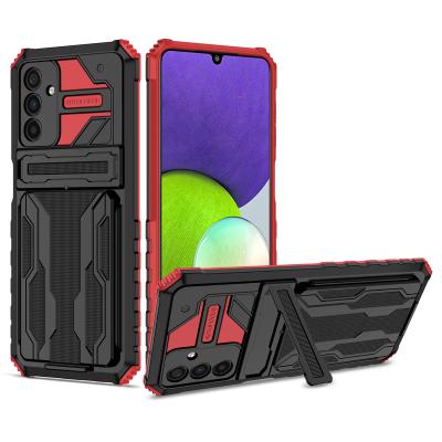 China Shockproof kickstand cell mobile phone case For Samsung A11 A21 A12 A14 A01 core 4G 5G credit card slot case for samsung A13 for sale