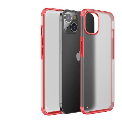 China Shockproof high quality pc tpu hard case for iphone 14 13 pro max cellphone cover for iphone 13 mini 12 678 plus for sale