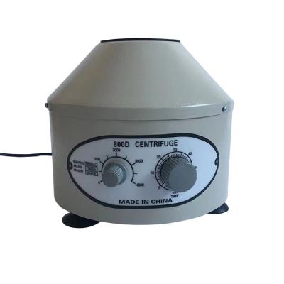 China Cheap Low Speed ​​Table Type 800D 6*20ML 4000rmp Centrifuge Machine For Lab Use 20mlX 6 Holes (Angle Type) for sale