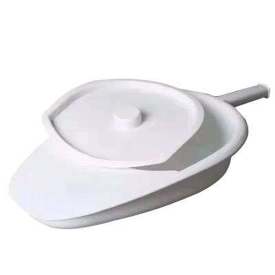 China Chinese hospital products wholesale medical consumable plastic disposable patient bedpan with cover for sale