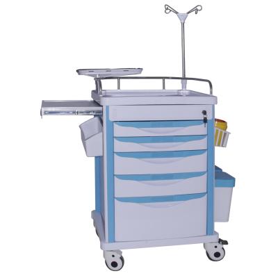 China ABS China Wholesale OEM Ward Hospital Furniture Hospital ABS Medical Nursing Trolley For Treatment for sale