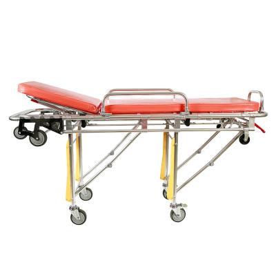 China Aluminum Alloy Factory Direct Sales Adjustable Hospital Equipment Stretcher Loading Patient Lightweight Stretcher for sale