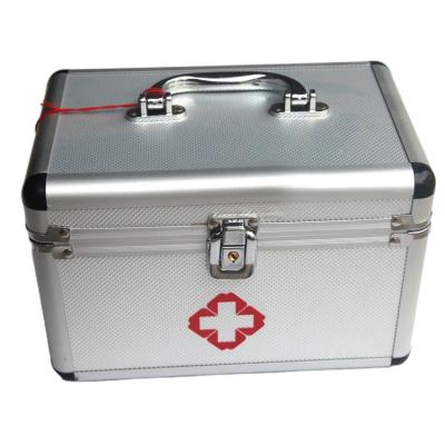 China Wholesale Promotional Custom First Aid Aluminum Kit Box Medical Logo Metal Aluminum Alloy Medical Storage Box for sale