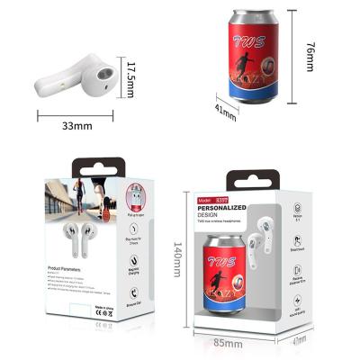 China Wholesale Tws Earphone Factory Earbuds Gift Tin Box Gift Package Earphone TWS Wireless Earbuds In Headset for sale