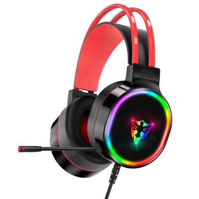 China Perfect Sound G607Rgb Gaming Microphones Headset USB Headphones 3.5P 7.1USB HEADPHONE Computer PC Gaming Earphone for sale