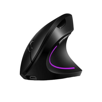 China Wireless Wireless Mouse For Computer 2.4GHz Optical Vertical Mice With 3 DPI Adjustable Rechargeable Mouse for sale