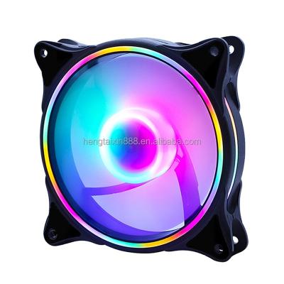 China Original PC Fan 120mm PC Computer Case Fan 120mm Computer Fan Case 12v Heatsink Plastic Type Single Height Place Model 12cm for sale