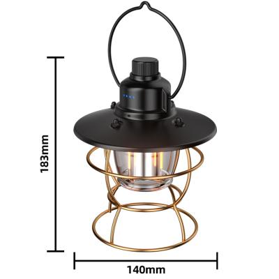 China Wholesale Portable Outdoor Camping Hanging Lantern Retro Fishing Emergency Tent Camping Light for sale