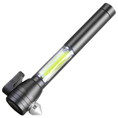 China Mini Flashlight Rechargeable Flashlight Multifunctional Outdoor Activity Buzz Light Emergency Telescopic Torch Light for sale