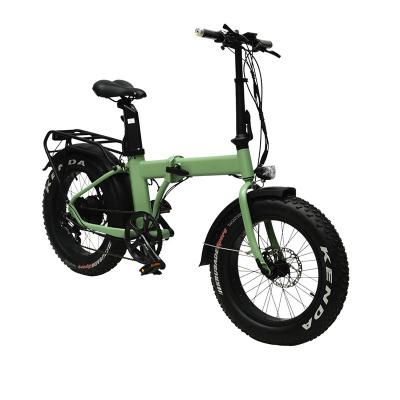 China Aluminum Alloy CoBiking 20inch 48V 500W 36V 250W Fat Tire Electric Folding Bike for sale