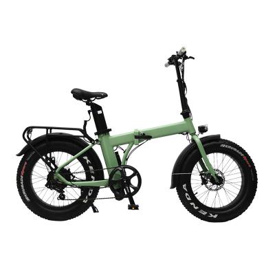 China New design 2023 aluminum alloy 20 inch 48V500W 13Ah battery hydraulic brake ebike 7 speed fat tire electric folding bike for sale