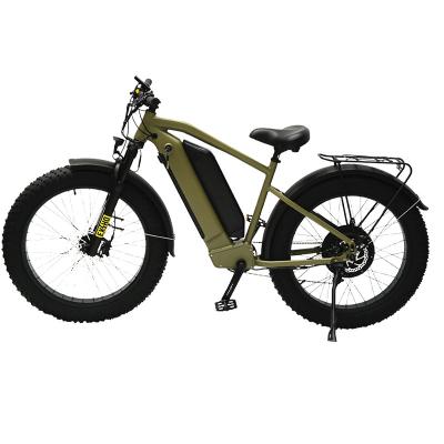 China Big Seat 26Ah Fat Range 1500w Battery Snow Electric Bike Fat Tire Aluminum Top Alloy 26*4.5 for sale