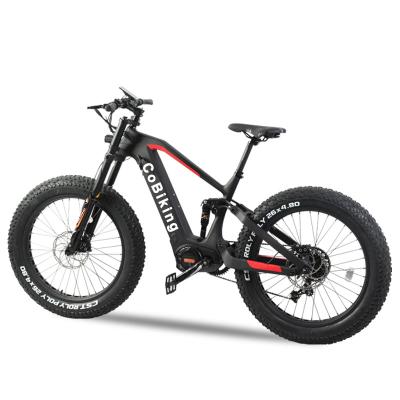 China Best Ebike Carbon Fiber Full Suspension M620 Bafang Mid Range Motor 1000w Electric Bike for sale