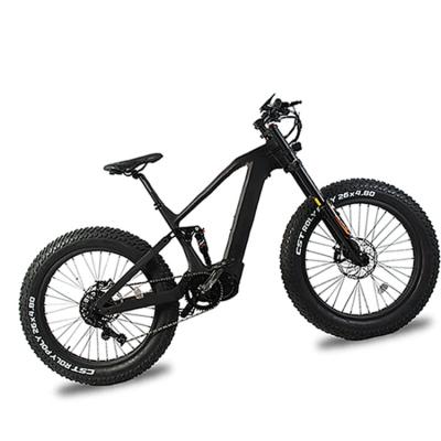 China Carbon fiber 26er 1000 watt full suspension 11 speed mtb electric mountain bike customizable carbon fiber with dk11 for sale