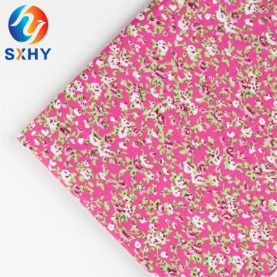 China Brushed Smooth Lightweight Sueded 115GSM Poplin Cotton Spandex Printing Fabric For Clothing for sale