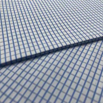 China Wholesale CVC waterproof 60/40 45*45 133*72 customized cotton poplin telas plaid print fabric for shirting canvas Te koop