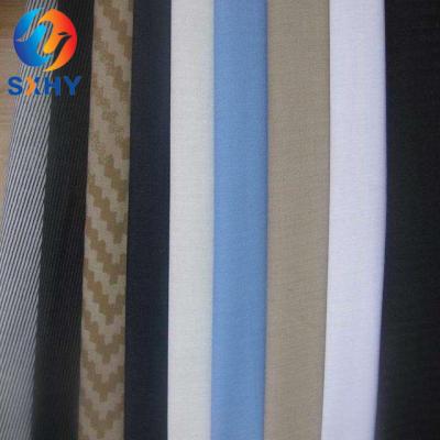 China Waterproof high quality poplin woven fabric polyester cotton TC65/35 45*45 133*72 115gsm shirt dyed fabric Te koop