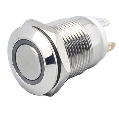 China Stainless Steel YF New Product Waterproof Using Illuminated Ring Metal Push Buton Switch For Equipment for sale