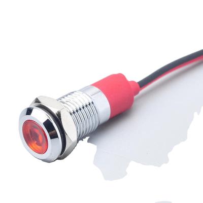 China YF-Waterproof 8-D-150 Installation Aperture 8mm 10mm 12mm 16mm Metal LED Indicator 3v5v6v12v24v110v220v Power Signal Lamp Indicator Light for sale