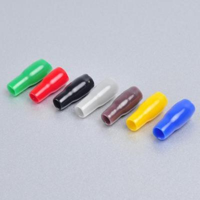 China Vinyl Protect BushingTube Quick Connectors Soft Sleeve Male Female Rubber Crimp Terminal Covers Soft Sleeve for sale