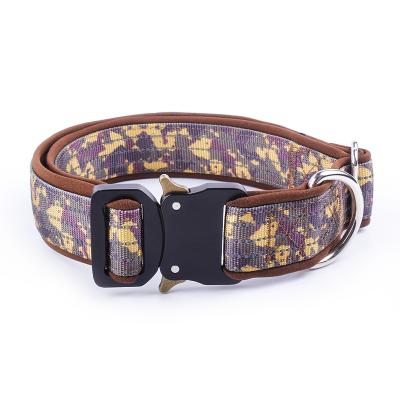 China Padded Heavy Duty Thoughtful Military Dog Collar , Tactical Pet Collar Factory for sale