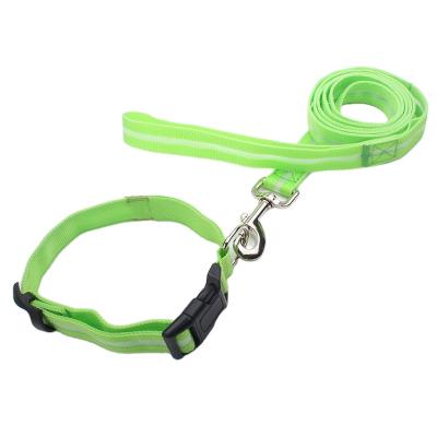 China Reflective Products LED Nylon Light Puppy Flashing Dog Collar Led for sale