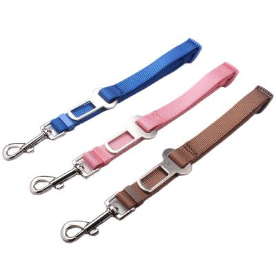 China Factory direct sale custom solid color nylon dog seat belt for dogs safety for sale