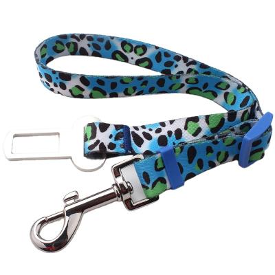 China Custom Adjustable Durable Nylon Webbing Safety Dog Seat Belt for sale