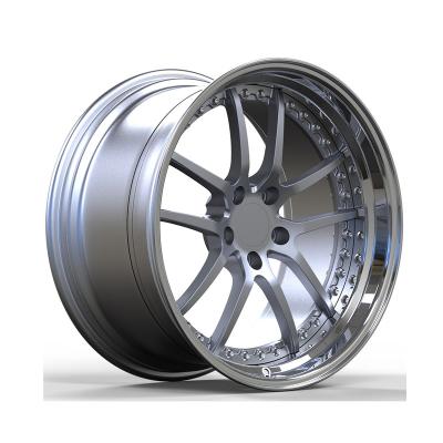 China 6061 2 Pieces T6 Forged Car Alloy Wheels For Step Lip 16