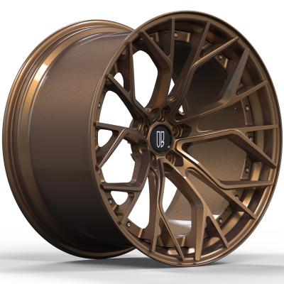 China 2 Piece T6061 Monoblock Forged Alloy Wheel Customize For T6061 Sport Rim for sale