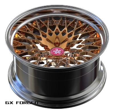 China GX 2pcs Aluminum Design Polished Forged Wheels, Custom Aluminum Forged Rim for sale