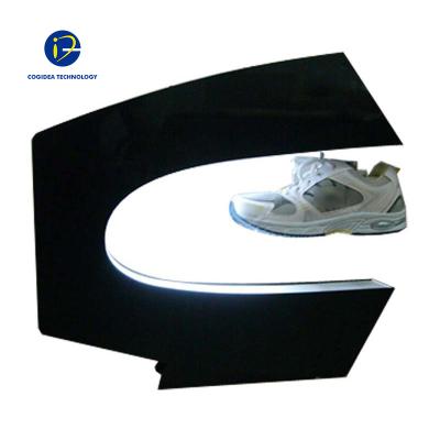 China magnetic levitating shoes display,acrylic shoe display stand 38x35x10cm for sale