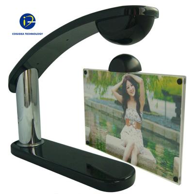 China Plastic Desktop Floating Photo Frame With Custom Logo, 10x15cm Magnetic Photo Frame Display for sale