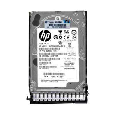 China hdd 727290-005 HPE 600GB 10K 6G SFF SAS Drive/728574-001 hard for sale