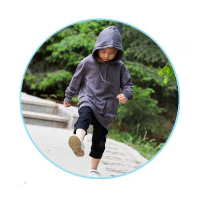 China Anti-wrinkle Natural Bamboo Fabric Knitted Children Kid's Hoodies Pullover Sweatshirts for sale