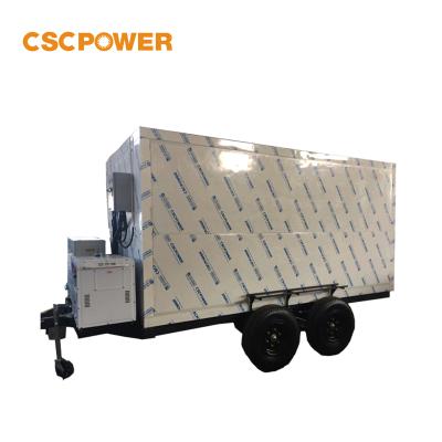 China Hotels milk fish fruit and vegetable air conditioner cold room trailer for sale