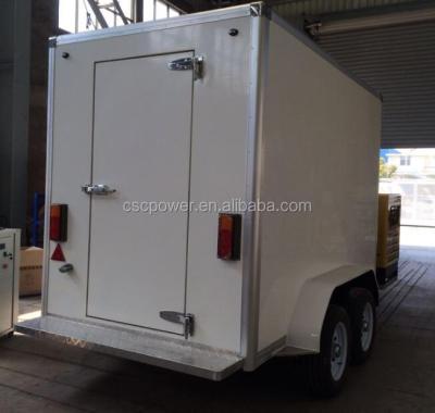 China Hotels milk fish fruit and vegetable air conditioner cold room trailer for sale