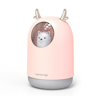 China Car Mini Bear Cool Humidifier Air Mist Humidifier With 7 Color Led Change for sale