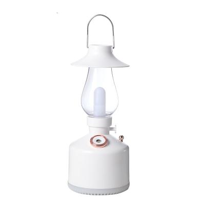 China New Innovative Camping Car Kerosene Lamp Humidifier Atmosphere Lamp USB Desk Time Lamp Humidifier for sale