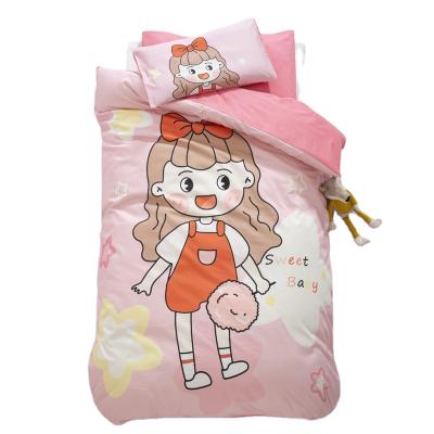 China Anti Static Bedding Kids Bed Set Cotton Hollow Out 7 Piece Bedding Set for sale