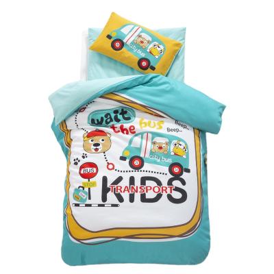 China Anti Static Cardboard Kids Print Blanket Children Comfort Bedding Set for sale