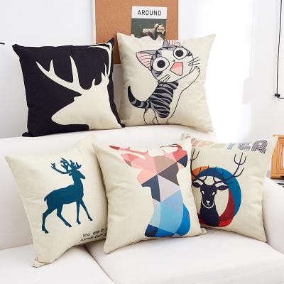 China Anti-Static Comfortable Cotton And Pillow Cushion Sublimation Canvas Cover for sale