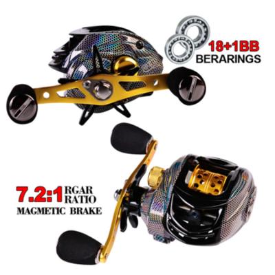 China Metal Casting Reel Baitcasting Reel Metal Spool OEM Seawater Deep Bait Caster 10kg Max Magnetic Brake Surf Bait Fishing Reel for sale