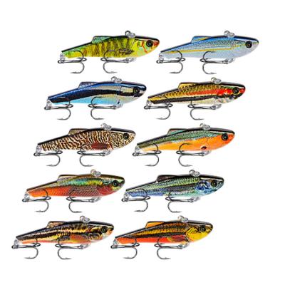 China WEIHE Zinc Alloy 70mm 7g Vib Fishing Lure With 3D Eyes Crank Baits Set Fishing Hard Baits Swim Baits Top Boat Water Lures for sale