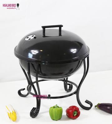 China Adjustable Size BBQ Grill Mini Kettle Portable Charcoal BBQ Grill Apple Shaped Customized Color Kettle BBQ Grill for sale