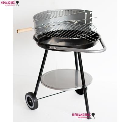 China Height Adjustable BBQ Grills Round Table Top Charcoal Single Cart Grill Outdoor Portable Barbecue for sale