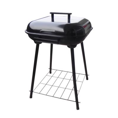 China Adjustable Size 14 Inch Hamburger BBQ Grill Rectangle Charcoal Grill For Outdoor Camping for sale