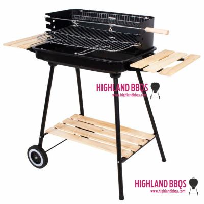 China Adjustable Popular Square BBQ Grill Charcoal Size BBQ Cart BBQ Grills Outdoor BBQ Grills for sale